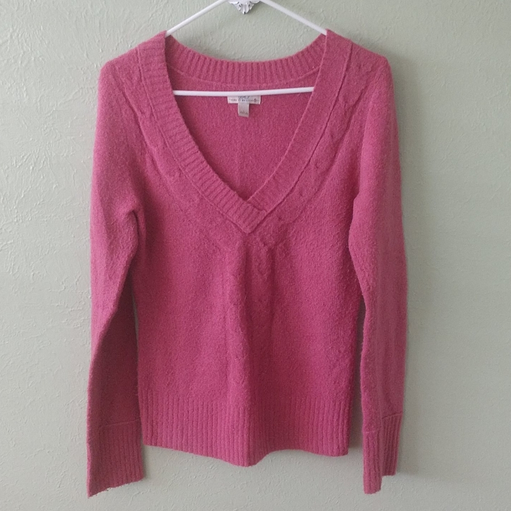 Rose colored sweater